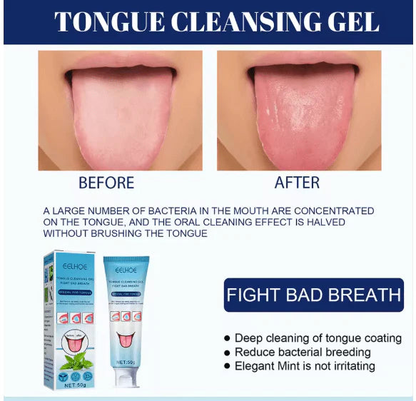 EELHOE Tongue Cleansing Gel 50g – Bad Breath Removal & Tongue Cleaner Formula (Original)