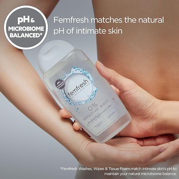 Femfresh 0% Sensitive Intimate Wash – Fragrance-Free & pH-Balanced