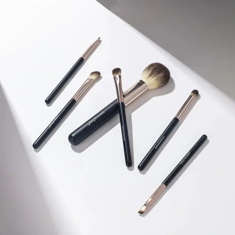 Miss Rose Professional 6 Marble Makeup Brush Set – Premium 6-Piece Collection