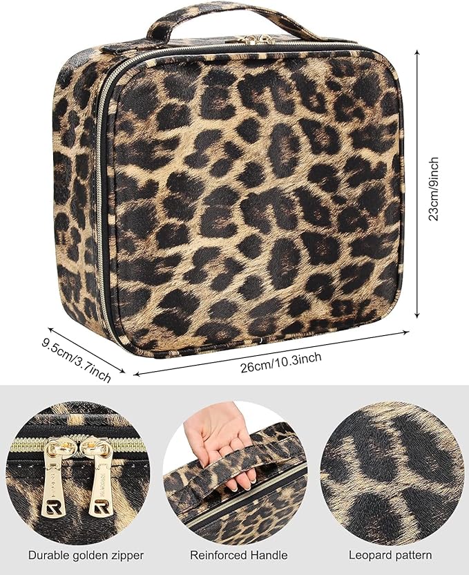 Jioney - Leopard Print Cosmetic Case