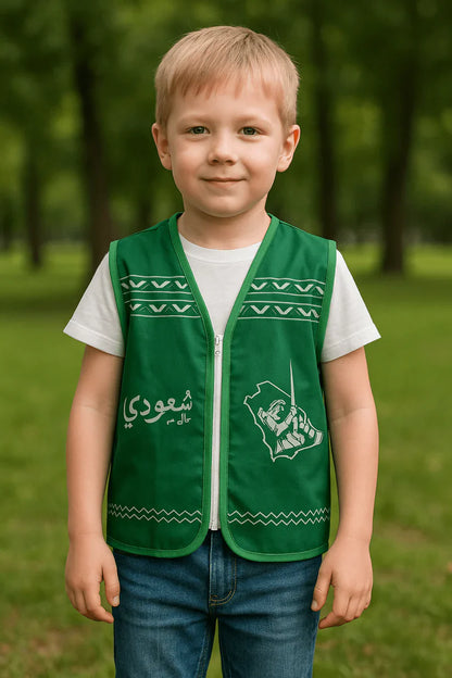 Saudi National Day Green Vest