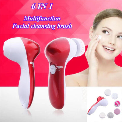 6-in-1 Face Massage Beauty Device – Facial Cleansing & Skin Revitalizing Tool