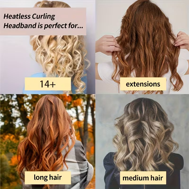Heatless Hair Curling Ribbon Set – Satin Overnight Hair Curler for Damage-Free Curls