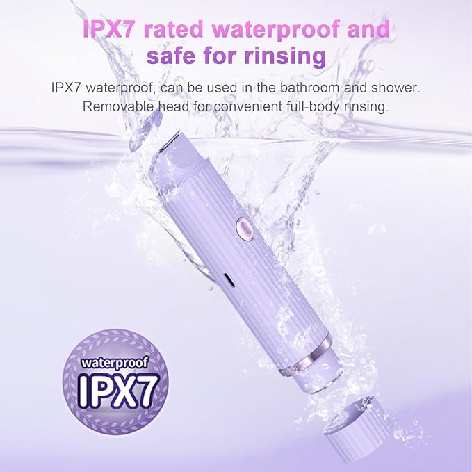 Double Head Electric Shaver for Women – IPX7 Waterproof | Wet & Dry | Dual Blade | Gentle Hair Removal