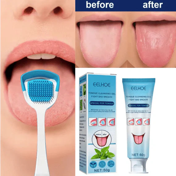 EELHOE Tongue Cleansing Gel 50g – Bad Breath Removal & Tongue Cleaner Formula (Original)