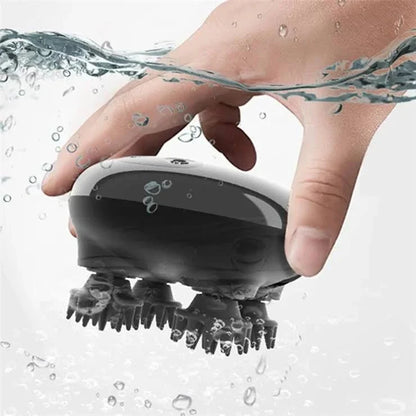 Functional Head Massager – EMS Scalp Relaxer with Acupoint Pressure & 15-Min Timer