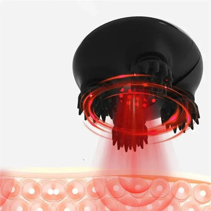 Functional Head Massager – EMS Scalp Relaxer with Acupoint Pressure & 15-Min Timer