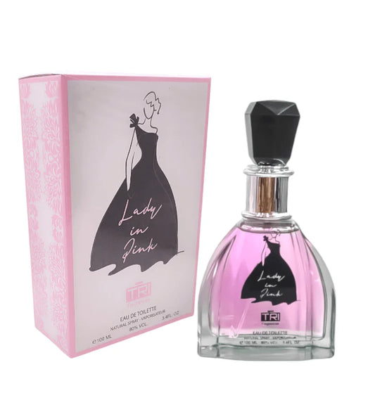 Lady in Pink Perfume 100ml – Feminine Floral Eau de Toilette by TRI Fragrances