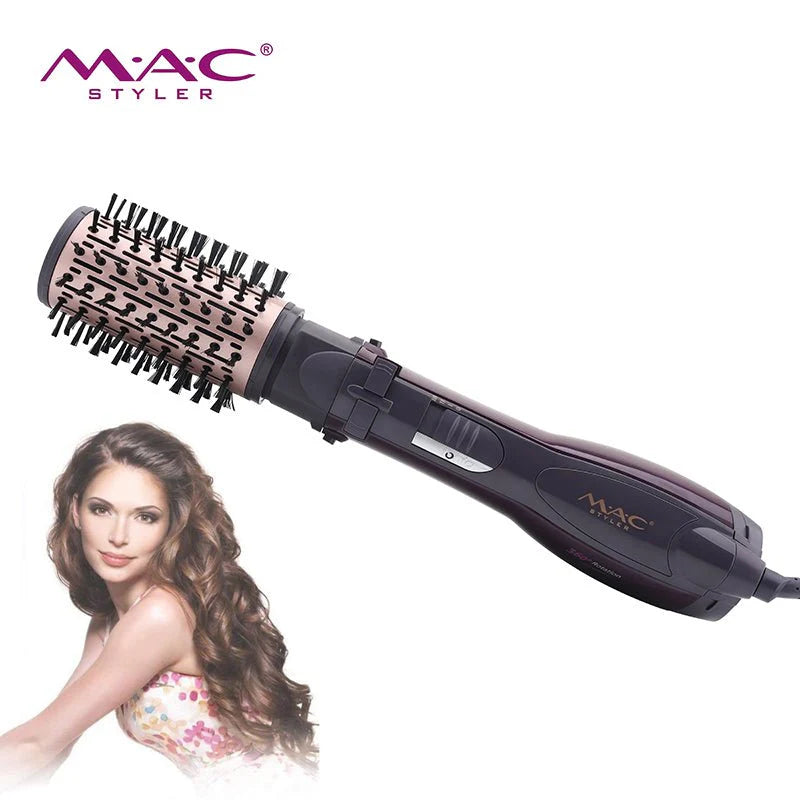 MAC Styler Hair Dryer Brush – 2-in-1 Dryer & Styling Tool with Multiple Attachments