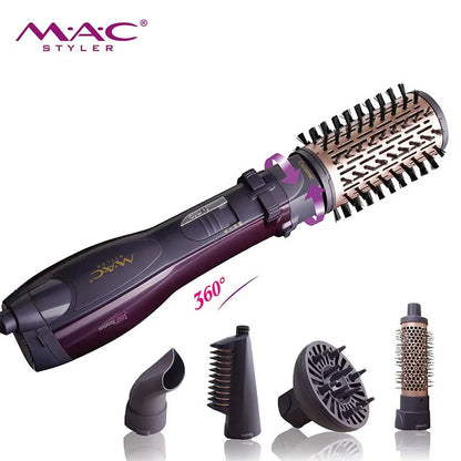 MAC Styler Hair Dryer Brush – 2-in-1 Dryer & Styling Tool with Multiple Attachments