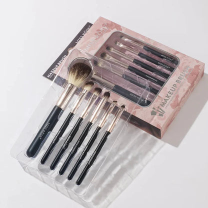 Miss Rose Professional 6 Marble Makeup Brush Set – Premium 6-Piece Collection