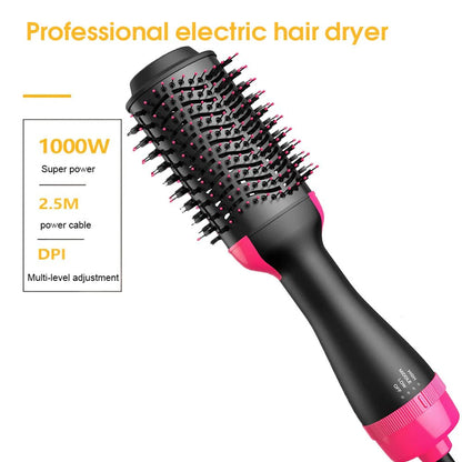 One Step Hot Air Brush – 4-in-1 Dryer, Straightener, Curler & Volumizer | 1200W