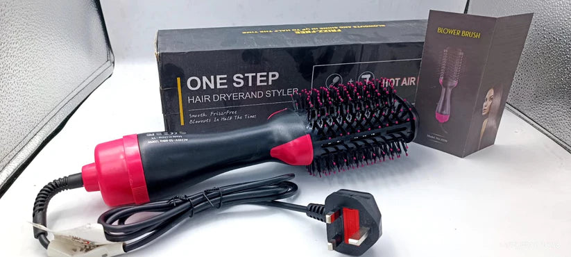 One Step Hot Air Brush – 4-in-1 Dryer, Straightener, Curler & Volumizer | 1200W