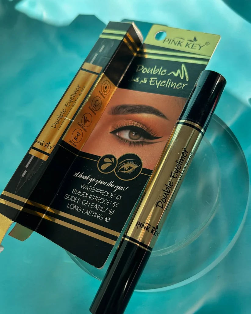 Pink Key Double Eyeliner – 2-in-1 Waterproof & Smudge-Proof
