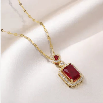 Royal Gemstone Necklace Set – Elegant Necklace & Matching Earrings Jewelry Set | Saudi Arabia