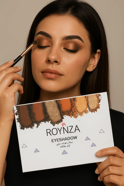 Roynza Eyeshadow Palette – 35 Warm Tone Shades (Matte, Shimmer & Metallic)