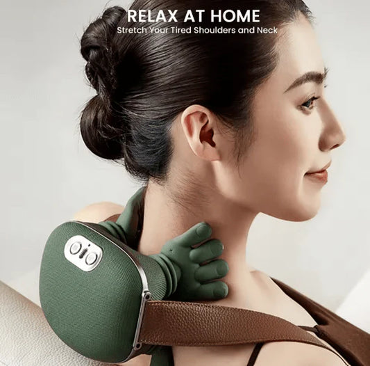 Shoulder & Neck Massager – Dual-Palm Kneading | Relieves Muscle Pain & Stiffness