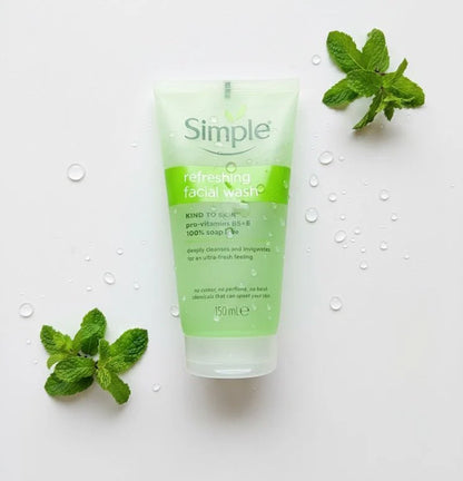 Simple Refreshing Facial Wash – Gentle Soap-Free Cleanser