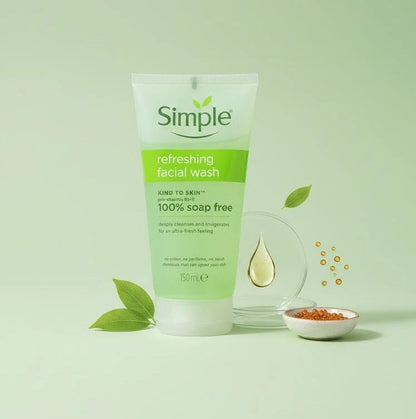 Simple Refreshing Facial Wash – Gentle Soap-Free Cleanser