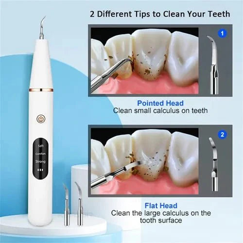 Smart Ultra-Sonic Teeth Cleaner – Rechargeable Electric Dental Plaque & Tartar Remover with LED Display