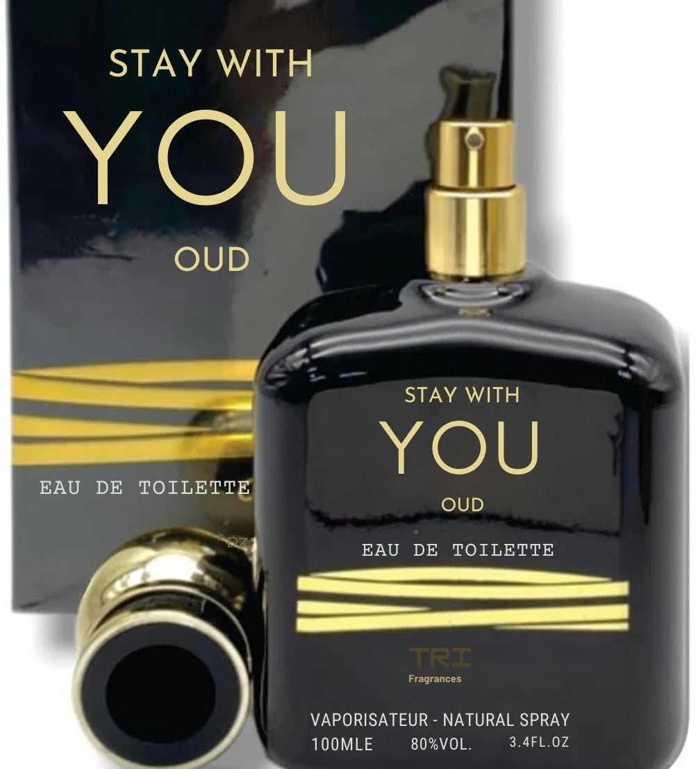 Stay With You Oud Perfume 100ml – Bold Oriental Eau de Toilette by TRI Fragrances