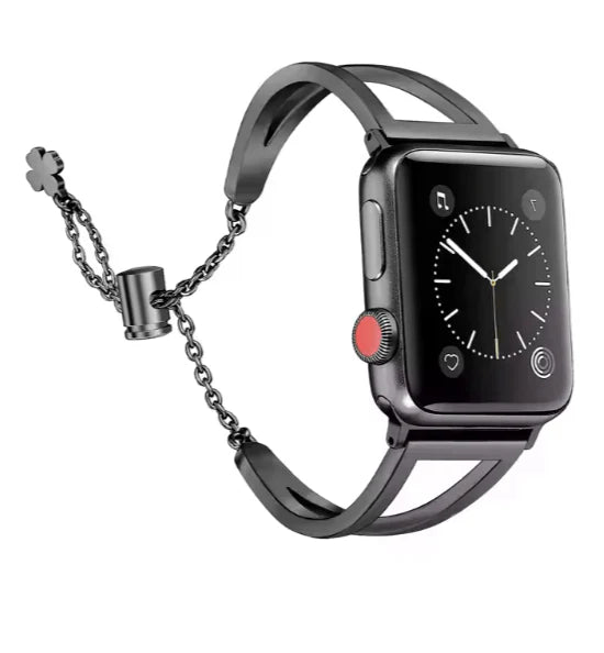 Stainless Steel Watch Band Bangle – Adjustable Luxury Strap for Smart & Classic Watches | Saudi Arabia