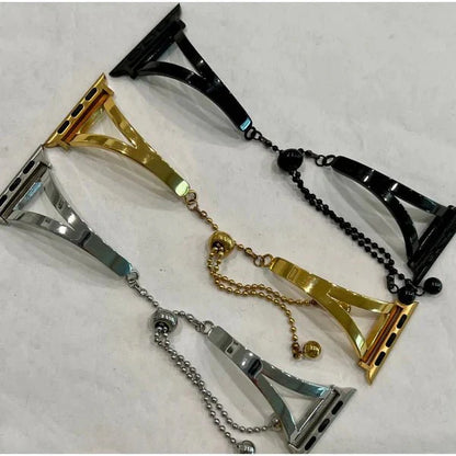 Stainless Steel Watch Band Bangle – Adjustable Luxury Strap for Smart & Classic Watches | Saudi Arabia